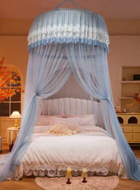 公风吊顶蚊帐主三XZ25031开门幔安装吸盘防蚊加床密帐纱免通用圆