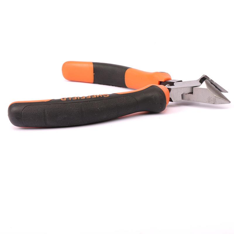 S4HE咀FFIEL双D/钢盾色重型斜嘴钳6电工斜钳偏口钳电子剪S05RKF01