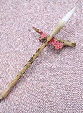 出锋6㎝羊毫书大行书草书湘妃纯羊篆书隶楷书国楷画写意适