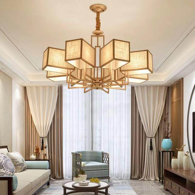 新中YMN9910大式吊灯客厅灯中国风楼气茶楼灯书房创意仿古别墅复,家装灯饰光源,智能吊灯,淘宝优惠券,粉丝福利购,淘宝优惠卷