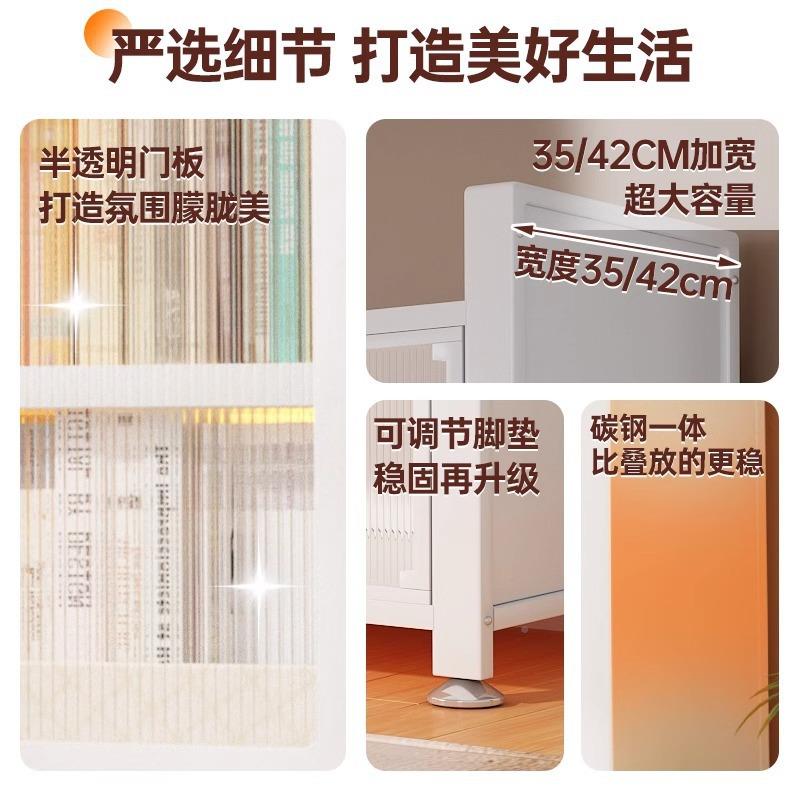 尘厨房置物架落地多层防餐柜边家用微波炉橱柜碗HSX-007柜功多能