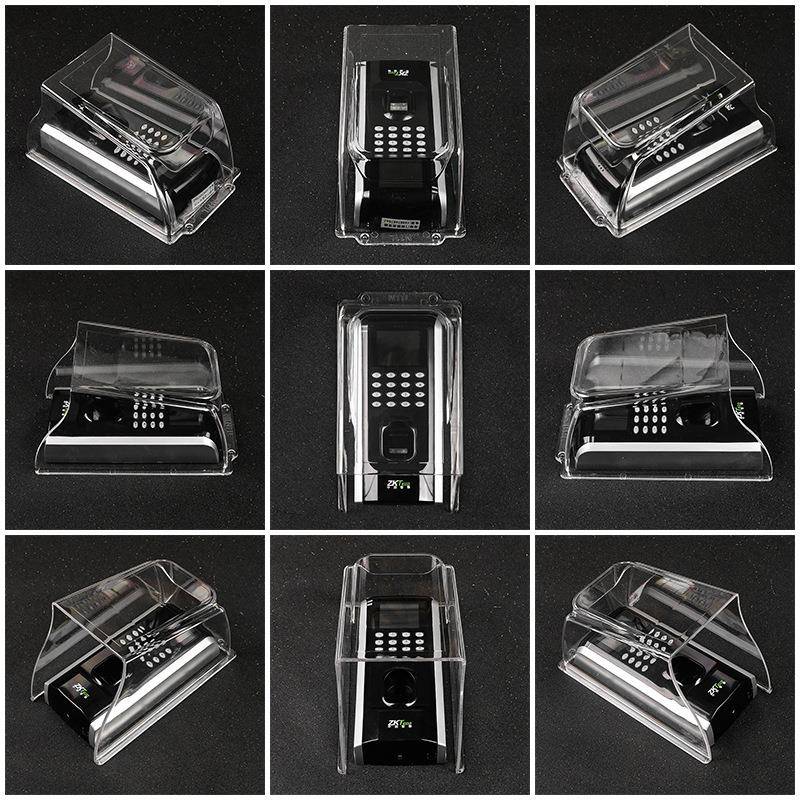 F挡7F18门机护N11L防雨罩室外门铃指纹考勤机雨禁盒密码锁防水罩