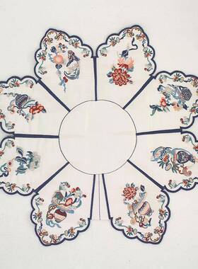 [款花篮]云肩领托太襟太服领口花刺绣明清汉服bt0190A对托肩绣型