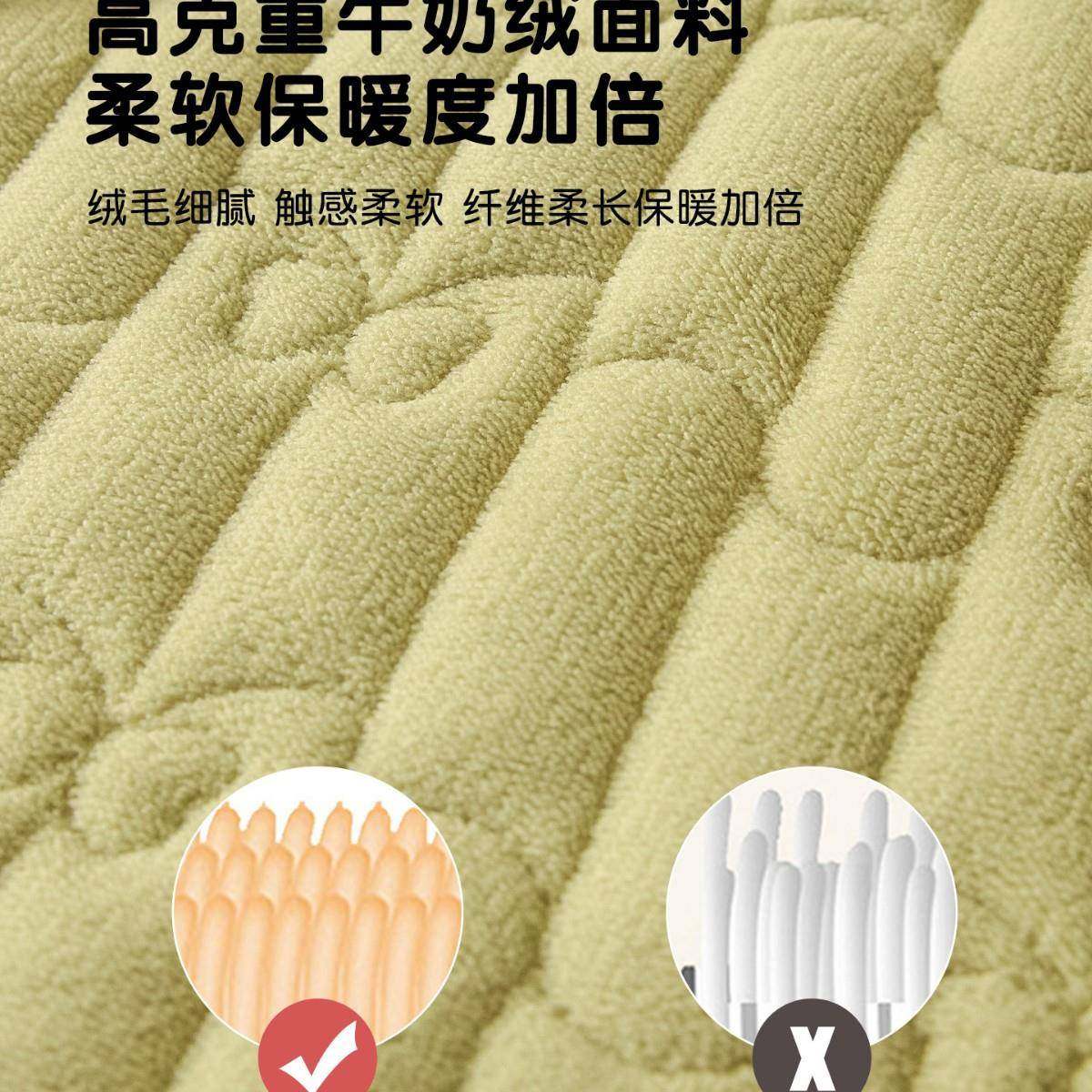 简约牛奶绒床笠单单件床珊瑚法兰HQQ-TM25绒罩冬季加厚夹床套床棉,床上用品,床裙,淘宝优惠券,粉丝福利购,淘宝优惠卷