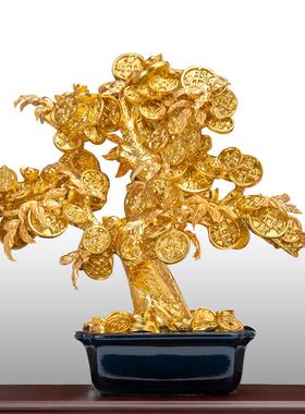 金箔件招财进tb-65299宝大号摇摆钱摆树业乔迁礼物家居开装饰品办
