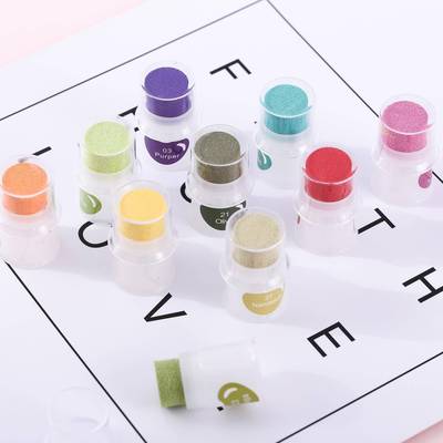 迷DI印Y指套印台纸用系指套印台列你帐指套印泥可爱手指画泥35手