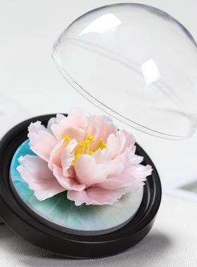 捏牡丹陶瓷花手朵室内香氛扩香器工香花薰桌面摆件七XPI夕小礼手