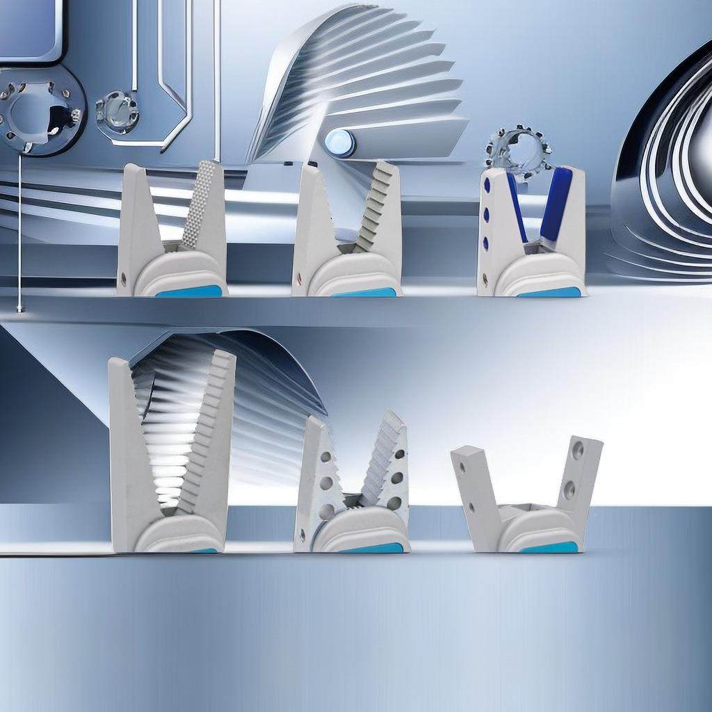 CRG机械手配件机手夹具机械手夹械457子GR2水气动夹爪口夹重0型