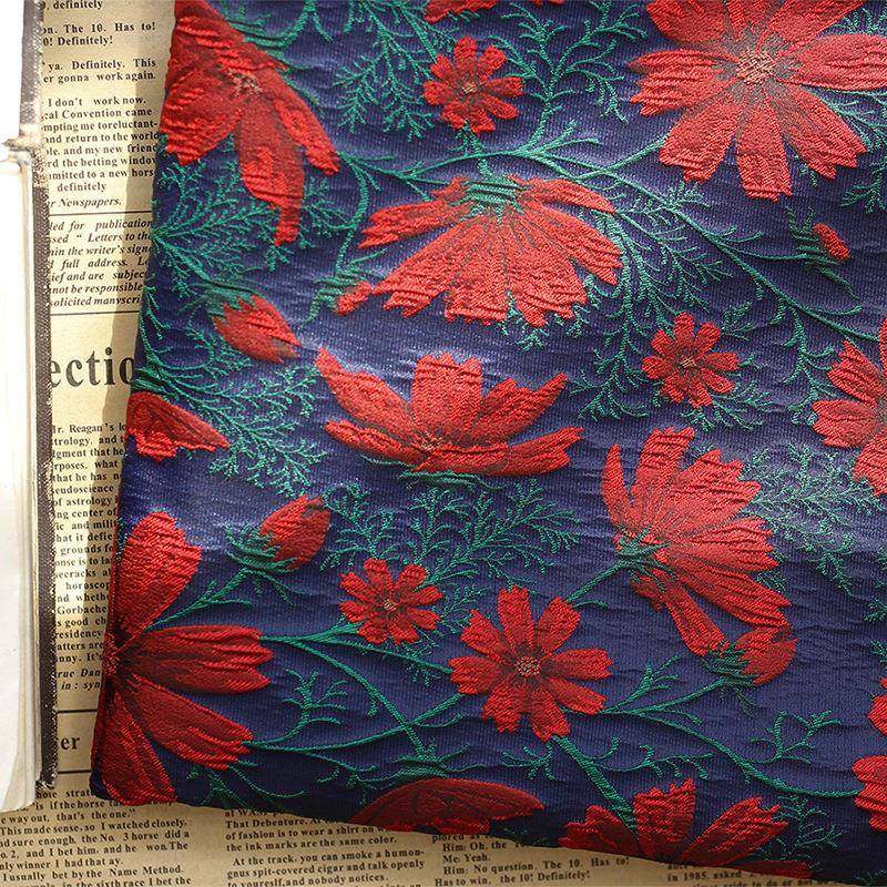 色织提花格桑花蓬蓬暗BF-F1-27裙浮雕款面料立红体褶皱箱包锦重织,居家布艺,海绵垫/布料/面料/手工diy,淘宝优惠券,粉丝福利购,淘宝优惠卷