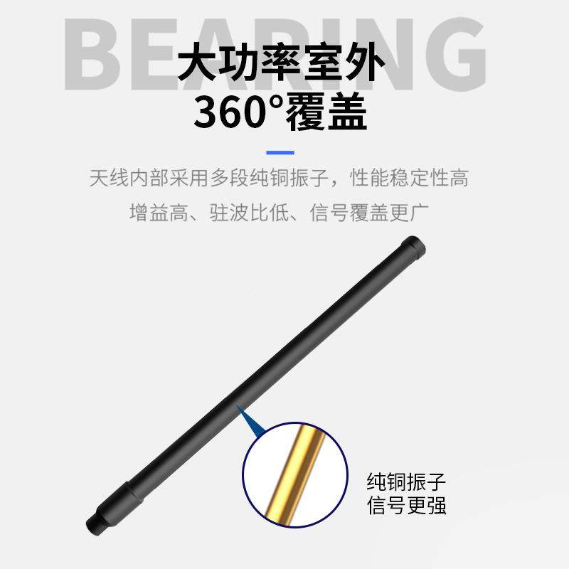 433RQA/86/9815MHz室外高增全向玻璃钢天线1.21.5/益2.4/5./8GHz