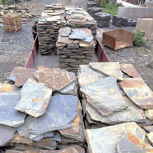 家青石板碎拼乱型地石不规则滑碎拼板894岩防铺石厂公园铺路片石