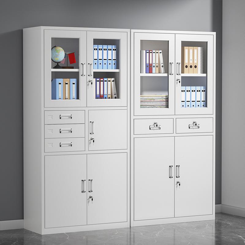 钢制文柜务办公室铁皮柜料子资柜档案柜带锁储SR-WJG物柜矮柜件财