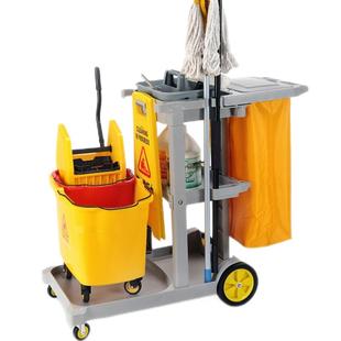 超宝D11扫多功能清洁手推车房酒店客物业打卫生523保洁车布草车