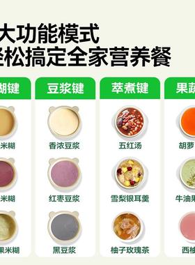 一间破壁机家用宝宝辅儿食机46361保温豆五谷杂粮小刻型婴轻音一