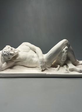 北欧简约术古艺术石膏像人物复雕塑酒玄RPI关装饰柜摆件美教具礼