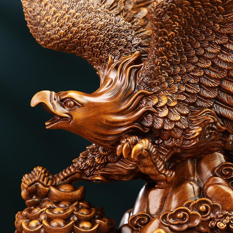 大展宏老鹰摆件招财BJ202405聚宝盆大司饰鹏图展翅客厅办公室装公