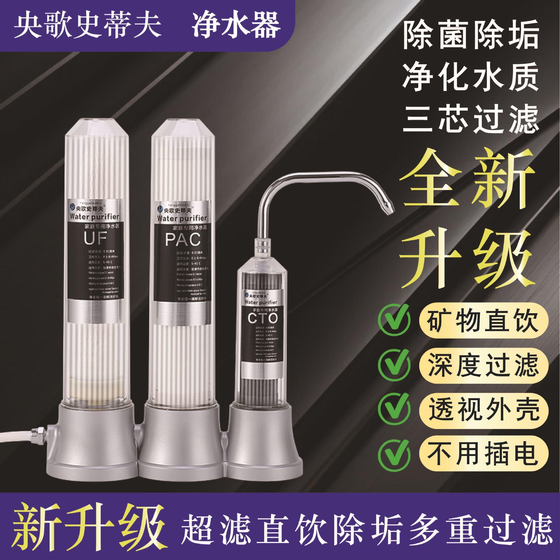 DM-20241央歌蒂夫净水器202史新款可清洗5家用净机厨房台上自来水