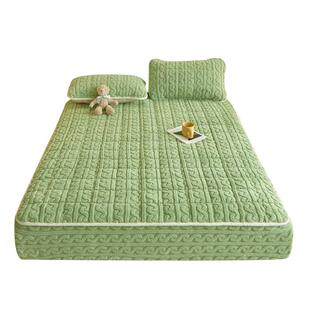 季加厚思芙绒夹棉床笠单件床塔罩2024新20238281款席梦冬保护罩加