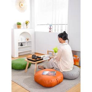 日式蒲团轻奢飘皮质耐磨网红懒人坐垫玖诗美居坐墩家榻榻米窗垫可