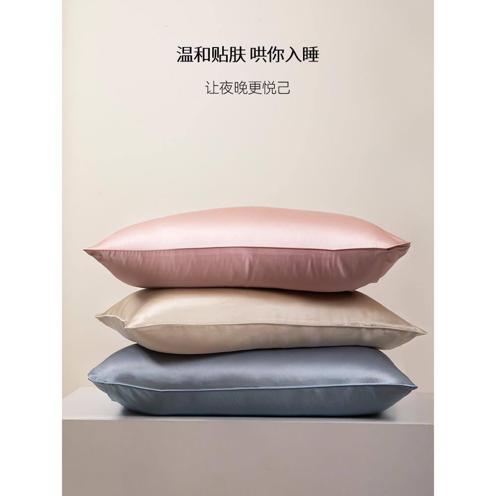 蚕花娘面真丝枕单桑蚕丝枕芯单枕娘ab面真丝套套AB面