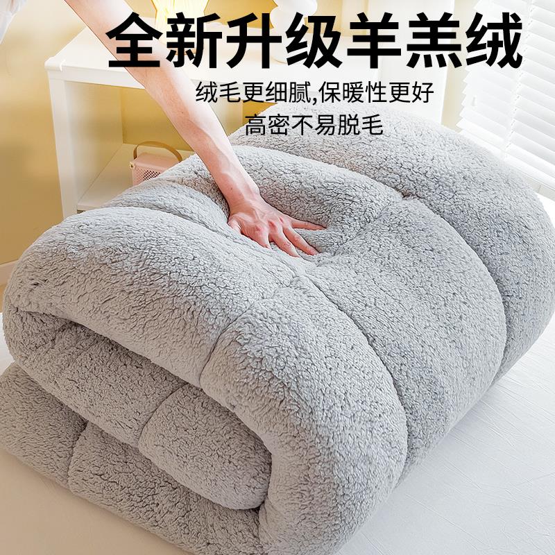 羊学羔绒床YH230926垫软垫加厚保暖冬榻季单家双人生宿舍用榻米床