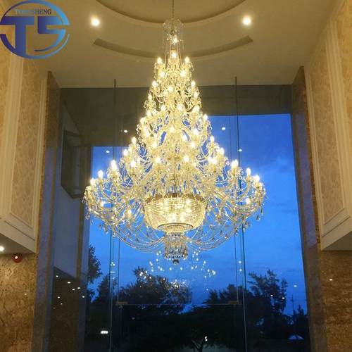 奢华830别灯墅客厅吊灯式楼梯水晶餐厅灯别墅酒店挑空复婚礼大灯