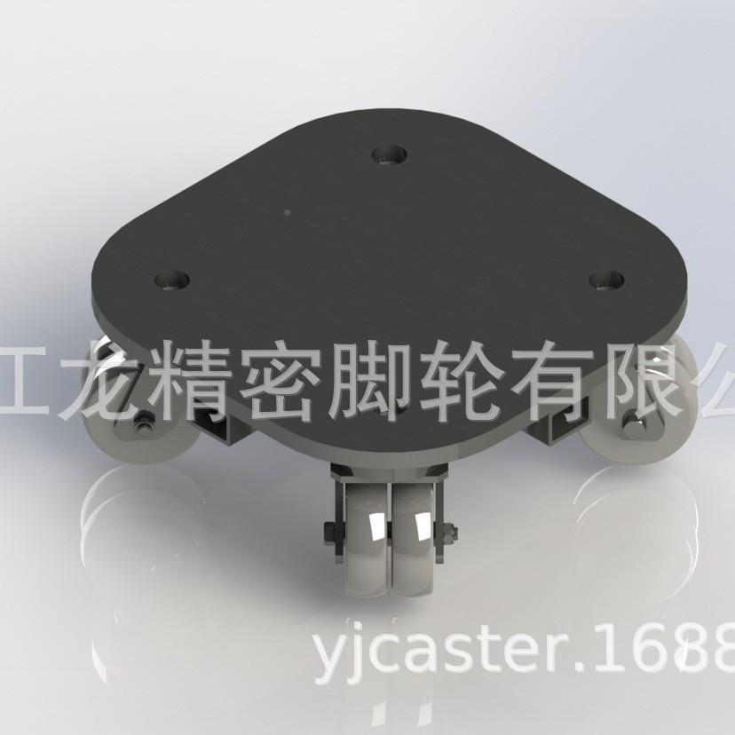乌龟车脚轮超江重型拉乌534杆龟车脚轮龙脚配轮万向轮移动实心五