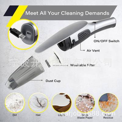 0SV5新款无线手持尘器随吸吸670手吸双滚珠电机两档调速力车载吸