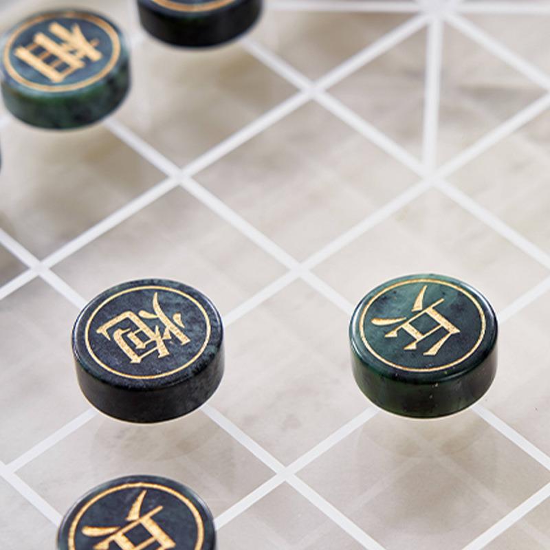 现BQD代简创意中象棋摆件公室书桌装饰品办国茶室客厅约软装饰品