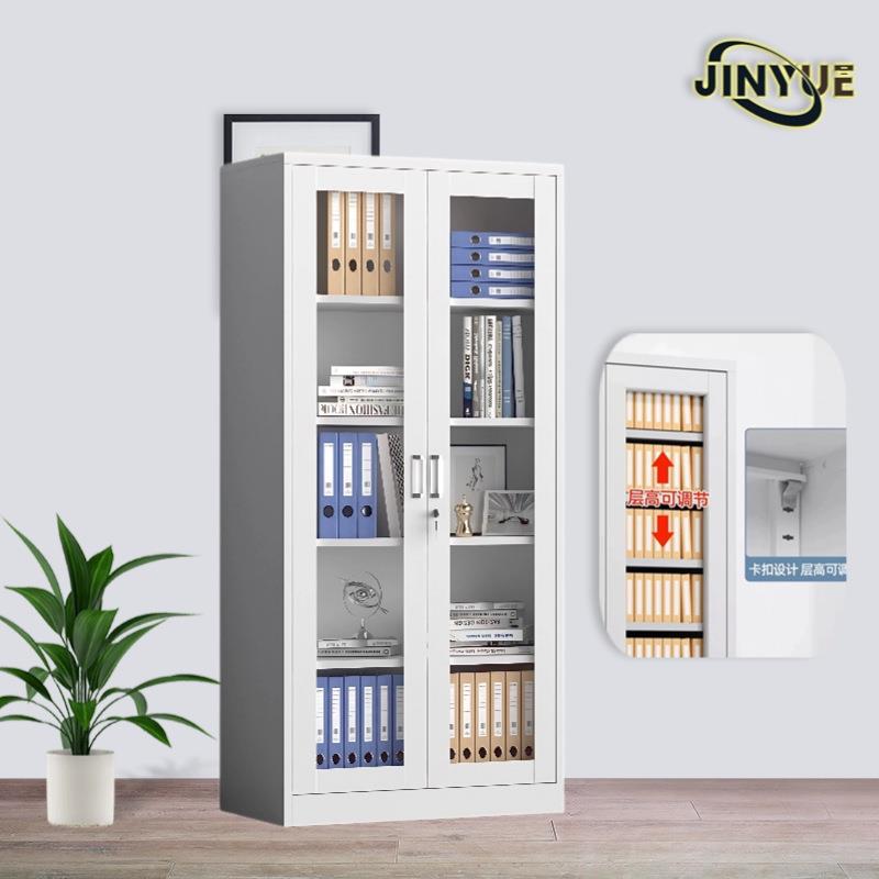 制文件档案柜资料铁抽皮子办公室柜屉柜URR玻璃推钢拉门工具柜活