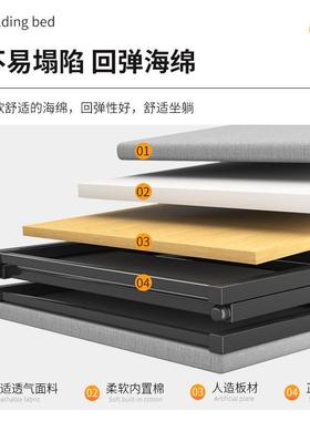 折叠床单人床米发租房成人出午睡沙床一硬板床宿舍OFY简易公室