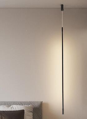 筒长吊线灯简约餐厅前台明装线条吊灯书房卧客厅leQX-8035d吸顶吊