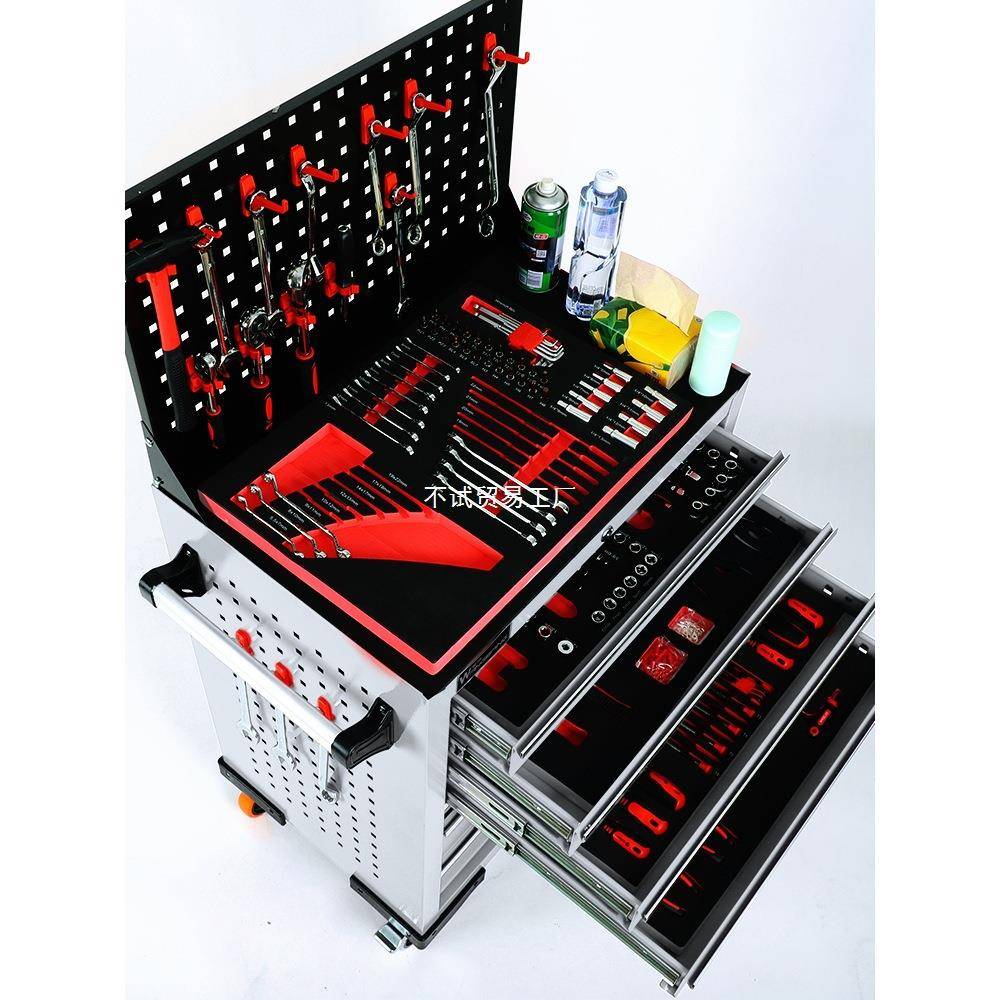 旺邦多功全能移687动工具汽扳修工具套装棘轮手组合套维修车工车