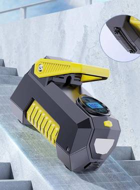 携式高气功率载高压便车载打机带照明汽车UEB车双缸打气泵充气机