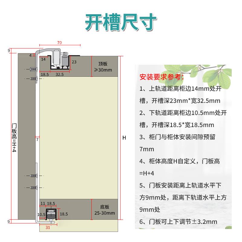 意大cintto进电口隐藏移道门轨书柜进口外挂视柜双向缓冲推利拉门
