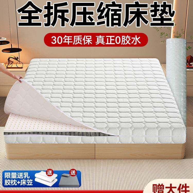 飞雪拆全床垫卷20cm厚压892缩包席梦思家簧用乳胶弹床垫可拆洗其