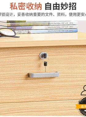 文件办公柜带锁储柜办物柜公室柜子边矮柜柜收纳P106BP14侧柜打印