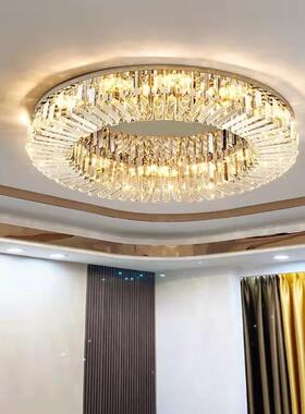 轻奢客大厅后灯水晶吸书顶灯现48428代简约气奢华主卧室房LED网红