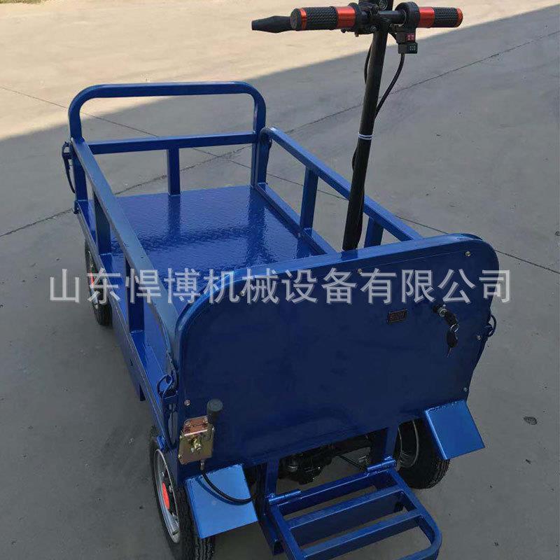 电悍四轮拉货运输博车手推动845搬运车移四轮平板动仓储车万向轮