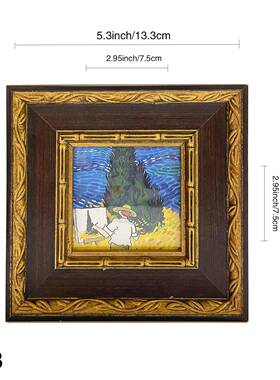 画框实木相框定欧式复挂/古油画框装裱自装墙上木质制小B11459画