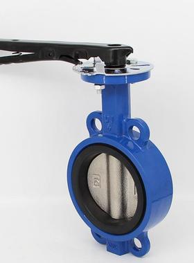 7D1X-16NEM手对夹蝶阀对夹式F手动碟阀D71X/-16QDN4050柄65801