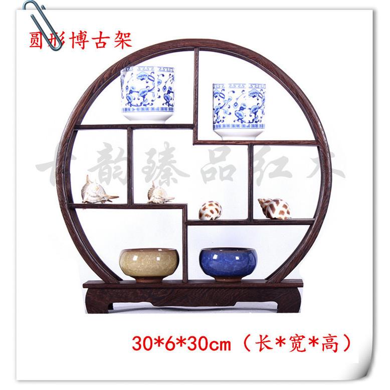 厂家直销鸡翅木多阁小博古架子紫砂壶玉石婚庆家居饰品摆件