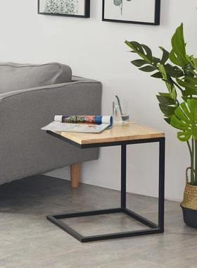 边几角几15067复古风格铁艺防做旧桌小方实木茶几角几档高沙发锈