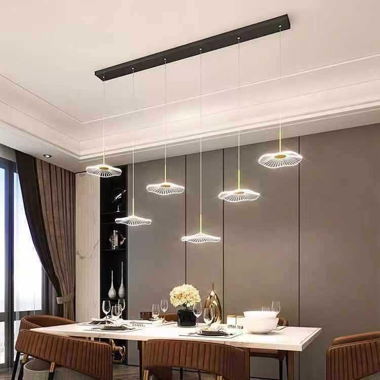 餐厅灯现意代极简创567荷花办公室吧台前吊灯北欧轻奢酒吧餐桌台