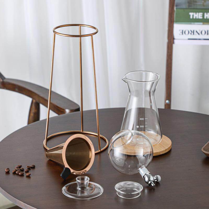 冰滴咖壶壶茶支架套装冰滴家用滴啡茶漏RES式液压手冲冰酿机冷萃