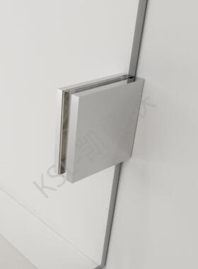 浴室玻璃五套装3门04不锈钢25圆D管玻璃移77593门吊轮金配件套装