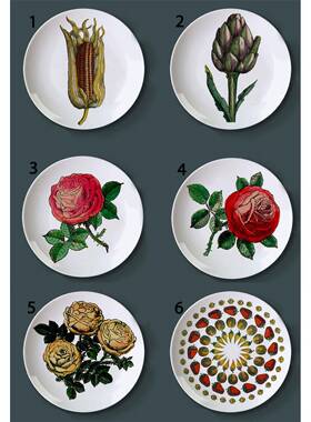 复百古丽娜脸变装装饰创盘子客厅书房GLJ背景墙意人像艺术饰挂盘