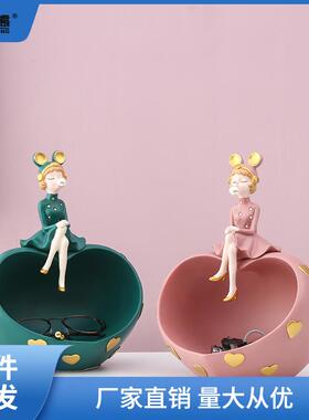 北风客厅进门鞋柜桌面钥收纳TTT10251玄匙摆件家居装欧饰品入户现