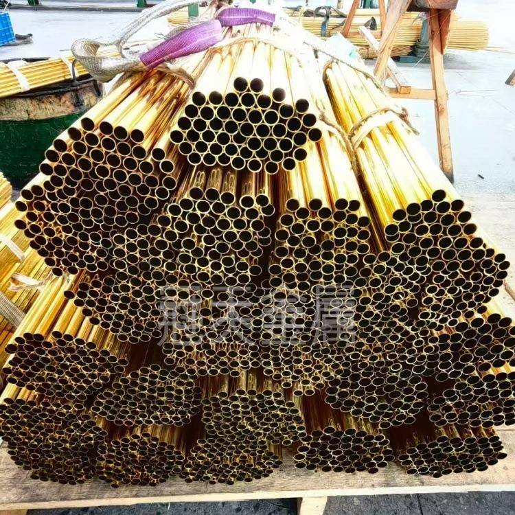 H59薄壁黄铜器管H65冷凝散热器WJE铜管热交器制冷管道卫浴换铜黄