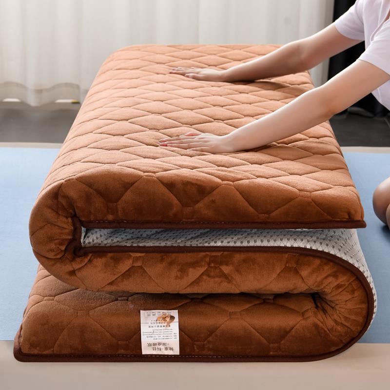 牛奶绒床垫子OAP加厚保暖学生宿0.舍m租房垫家用宝宝绒榻被榻9米